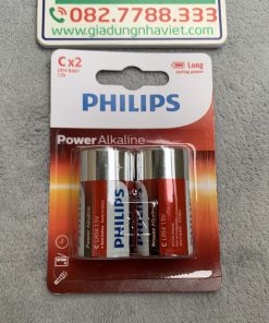 Bộ 2 pin trung Alkaline Philips LR14 Baby LR14P2B C 1.5V