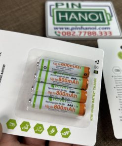 Bộ 4 viên Pin đũa sạc KIWI 800mAh AAA LR03 1.2V