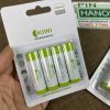 Bộ 4 viên Pin tiểu sạc dung lượng cao KIWI 3300mAh AA LR6 1.2V