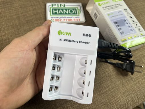 Bộ sạc pin tiểu pin đũa 4 viên KIWI Ni-MH-04 có báo pin đầy