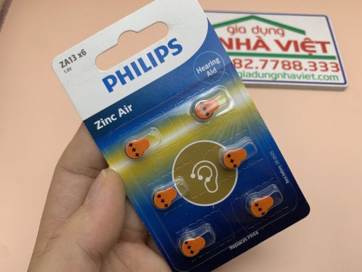 Pin máy trợ thính Philips Zinc Air A13 ZA16 PR48 1.45V