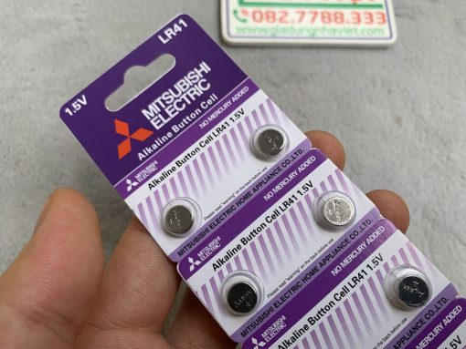 Vỉ 10 Pin cúc áo Mitsubishi Electric AG3 - LR41 - 192