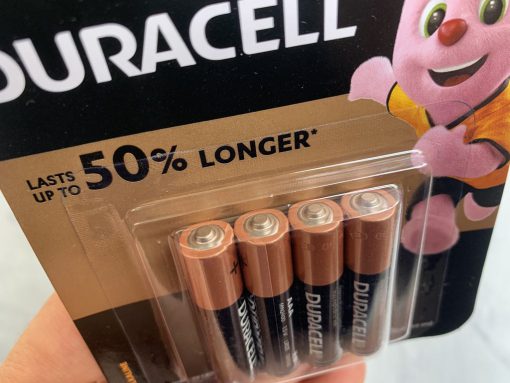 Vỉ 4 Pin đũa kiềm Duracell Coppertop Alkaline AAA LR03 MN2400 1.5V