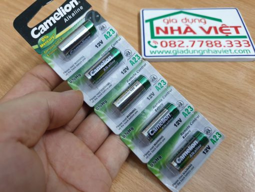 Vỉ 5 viên pin chìa khóa 12V 23A Camelion Alkaline A23 vỏ xanh