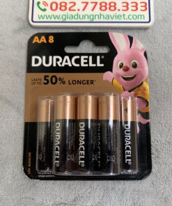 Vỉ 8 pin tiểu kiềm Duracell Coppertop Alkaline AA LR6 MN1500 1.5V