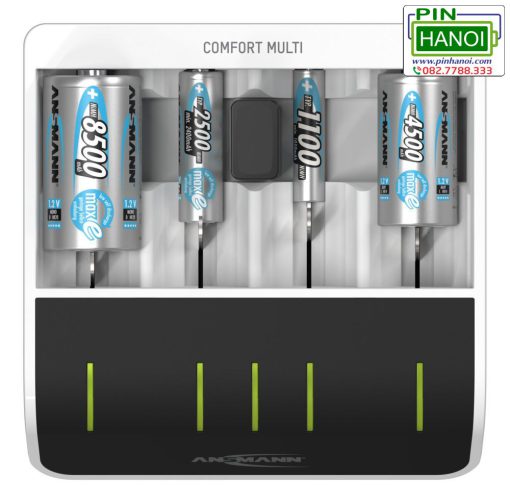 Bộ sạc 4 pin tiểu đũa trung đại ANSMANN Comfort Multi PERFECT 7 1001-0093