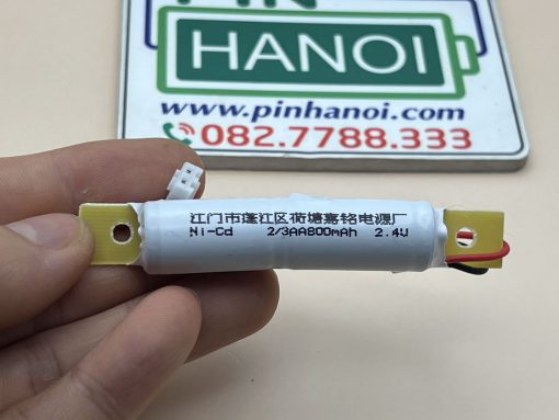 Pin nuôi nguồn đèn sự cố Exit 2/3AA 2.4V 800mAh Ni-CD ghép 2 cell 2/3AA