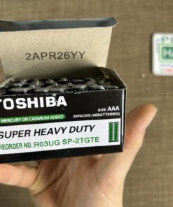 Alternative view of Vỉ 2 pin đũa AAA R03 Toshiba Super Heavy Duty 1.5V