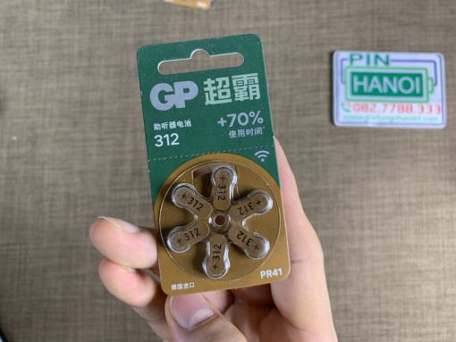 Vỉ 6 Pin máy trợ thính 312 PR41 GP 1.45V chính hãng