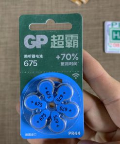 Vỉ 6 Pin máy trợ thính 675 PR44 GP 1.45V chính hãng