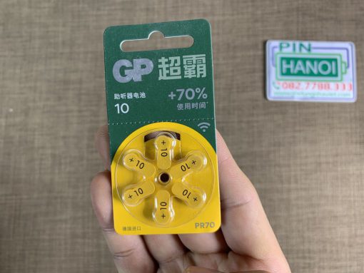 Vỉ 6 Pin máy trợ thính A10 PR70 GP 1.45V chính hãng