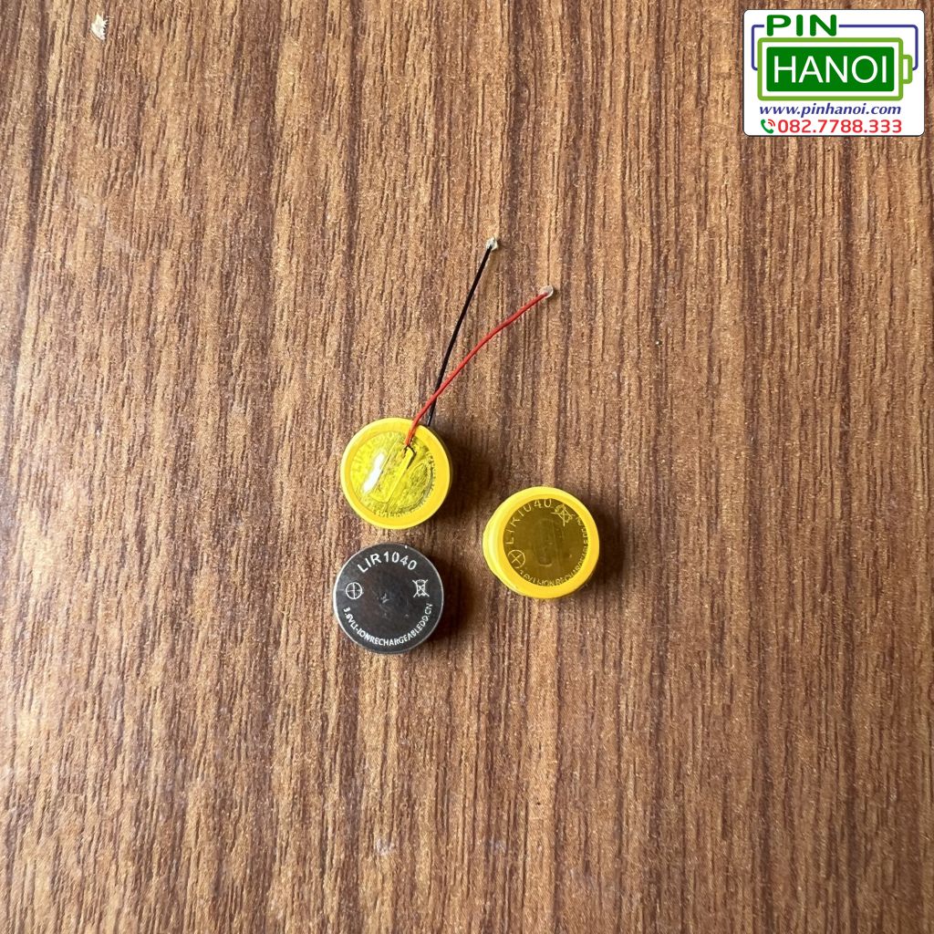 Pin sạc cúc áo LIR1040 3.6V Lithium-Ion Rechargeable tùy chọn gắn dây tiện lợi