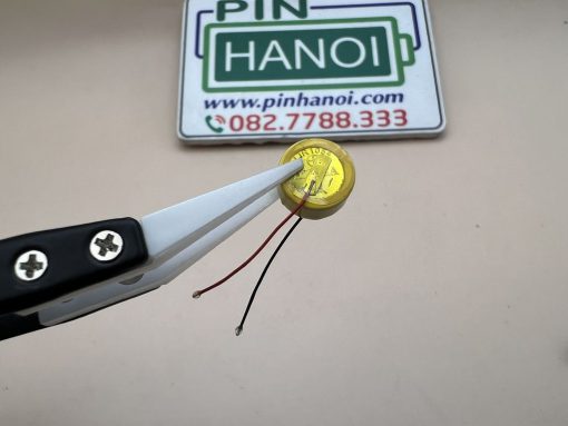 Pin sạc cúc áo LIR1054 đính sẵn dây cho tai nghe