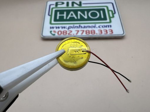 Pin sạc cúc áo LIR1240 đính sẵn dây cho tai nghe