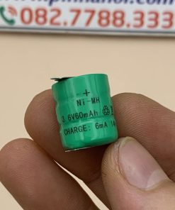 Pin sạc cúc áo hàn chân NI-MH 3.6V 60mAh 3/V60H 6mA 14h