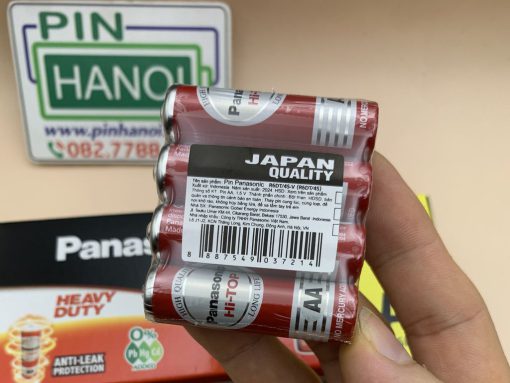 Vỉ 4 pin than tiểu AA Panasonic Hi-TOP Carbon R6DT 1.5V