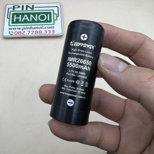 Pin sạc Keeppower IMR 26650 3.7V 5500mAh NH2655 20.35Wh