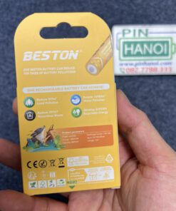 Alternative view of Bộ 4 pin đũa sạc Beston AAA Li-ion 1.5V 1300mWh LR03 dung lượng cao