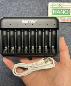 Bộ sạc thông minh 8 pin tiểu pin đũa 1.5V Beston M7034 USB-C