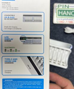 Alternative view of Bộ sạc 8 pin tiểu pin đũa Beston C9025L LCD 1.2V USB Type-C MicroUSB