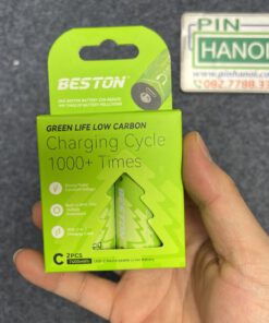 Bộ 2 pin sạc cỡ trung C Beston Lithium 1.5V 7400mWh USB-C CLC-50 P2-03C