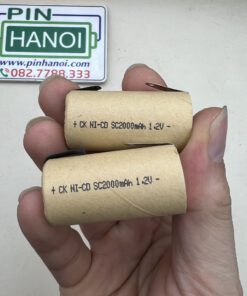 Cell pin Ni-CD SC2000 1.2V 2000mah có gắn sẵn chân hàn