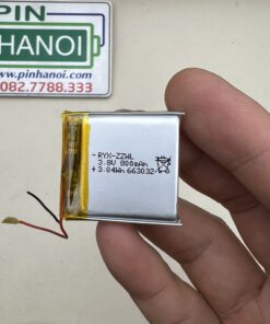 Pin đồng hồ định vị trẻ em 2 dây 3.8v Lithium-Polymer 800mAh 663032