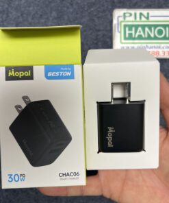 Củ sạc Beston Mopal PD 30W 2 đầu ra USB-A và USB-C CHAC06 Smart charger