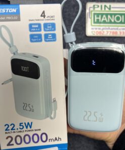 Sạc dự phòng 20000mAh 22.5W Beston PBCL02 – Tích hợp cáp, Sạc nhanh PD/QC