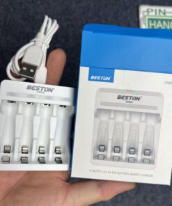 Sạc Pin 4 Pin tiểu đũa Beston C9009 Sạc nhanh 1.2V Ni-MH