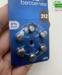 Alternative view of Vỉ 6 pin máy trợ thính 312 1.45V PR41 Renata – Pin Zinc Air