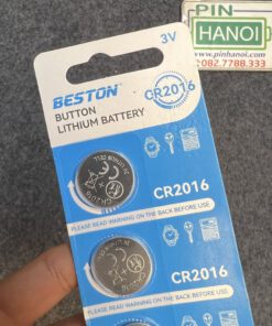 Vỉ 5 Viên Pin Cúc Áo Lithium Beston CR2016 3V – Pin Chìa Khóa