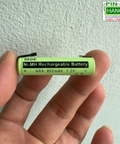 Cell Pin Đũa Sạc SEDE AAA 1.2V 800mAh gắn chân hàn