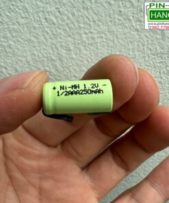 Pin Sạc 1/2AAA Ni-MH 1.2V 250mAh Gắn Chân Hàn
