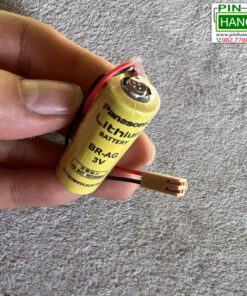 Alternative view of Pin Panasonic BR-AG 3V Vỏ Vàng Jack Nâu Lithium Matsushita Electric