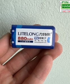 Pin Sạc 9V LiteLong 880mAh Li-ion