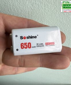 Pin Sạc 9V Soshine 650mAh Lithium-Ion