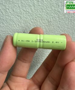 Khối Pin Sạc Ghép Thẳng 2 Cell 1/2AA Ni-MH 2.4V 600mAh Gắn Chân Hàn