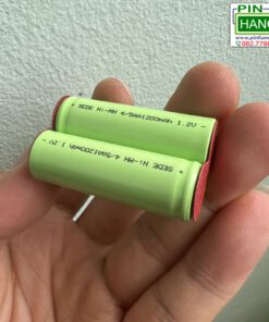Alternative view of Khối Pin Sạc Ghép 2 Cell 4/5AA Ni-MH 2.4V 1200mAh Gắn Chân Hàn