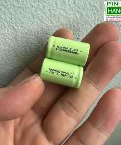 Pin Sạc Ghép Khối Vuông 2 Cell 1/2AA Ni-MH 2.4V 600mAh Có Chân Hàn