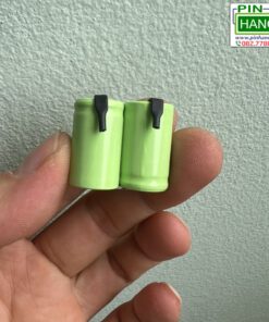 Alternative view of Pin Sạc Ghép Khối Vuông 2 Cell 1/2AA Ni-MH 2.4V 600mAh Có Chân Hàn