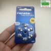 Pin máy trợ thính Renata A10 PR70 vỉ 6 viên 1.45V