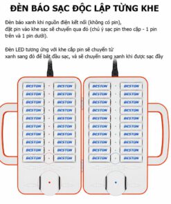 Alternative view of Bộ Sạc 40 viên Beston BST-C880 có đèn báo tự ngắt cho pin AA AAA
