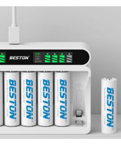 Bộ sạc 8 viên Beston C9024L 1.2V Ni-MH LCD hiển thị dung lượng Tự Ngắt