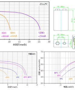 Alternative view of Pin vuông Lithium Ramway CR9V 9V 800mAh chính hãng
