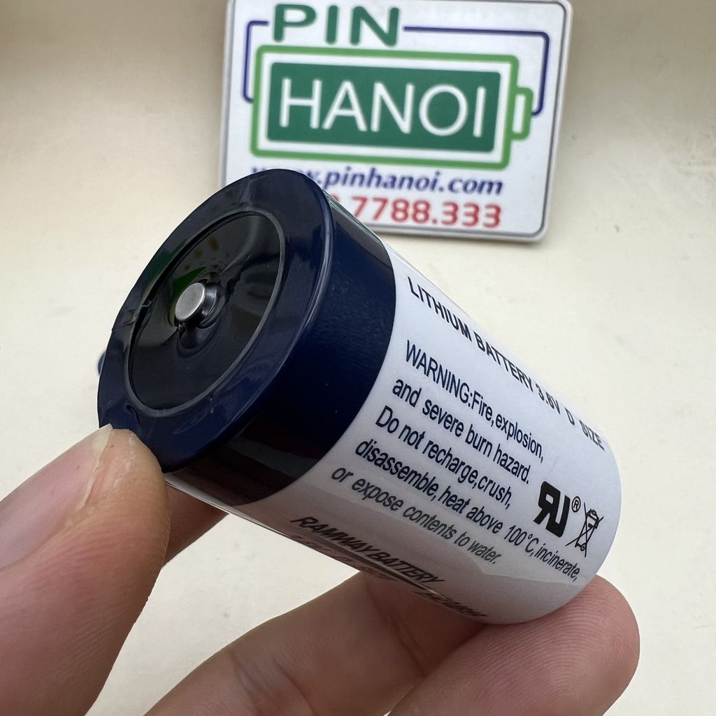 Pin Lithium Ramway ER34615 3.6V Li-SOCl2 size D dung lượng cao - Ảnh 4