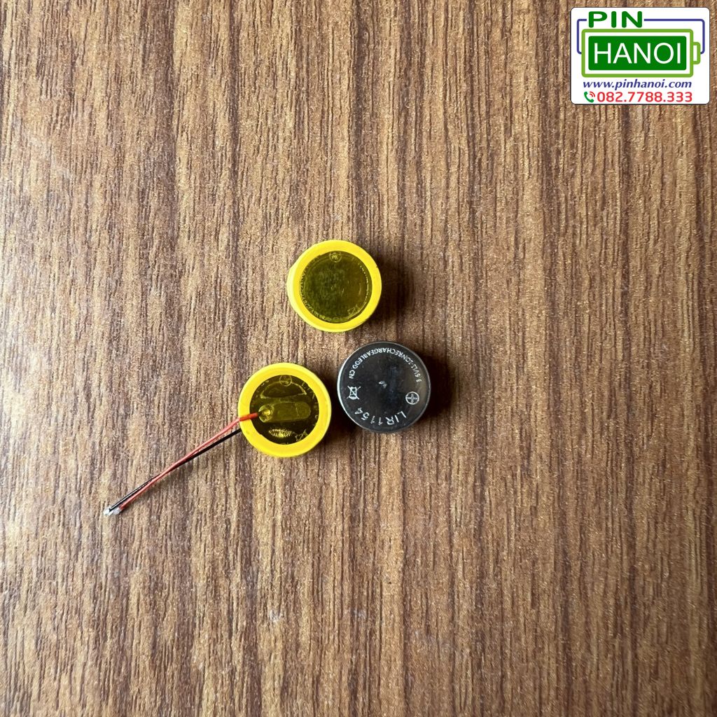 Pin sạc cúc áo LIR1154 3.6V Li-ion Rechargeable tuỳ chọn gắn dây