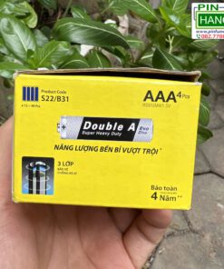 Alternative view of Bộ 4 Viên Pin Đũa AAA Double A Evo Zinc 1.5V Super Heavy Duty S22/B31 Chính Hãng