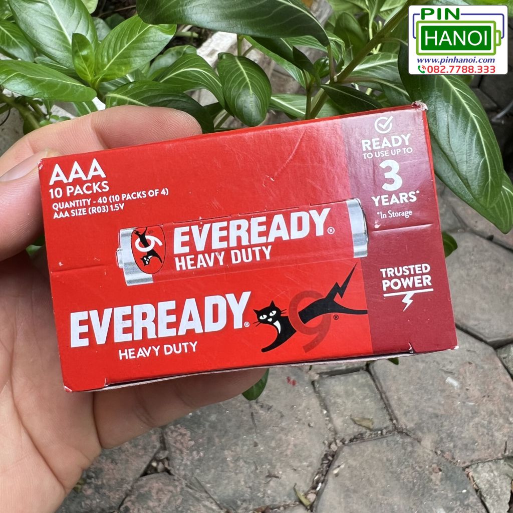 Bộ 4 Viên Pin Đũa Eveready Heavy Duty 1012 SW4 AAA 1.5V Màu Đỏ - Ảnh 4