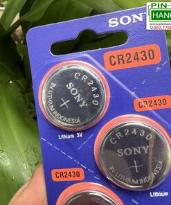 Pin Cúc Áo Sony CR2430 3V Lithium Indonesia Cho Cảm Biến Điều Khiển Đồng Hồ